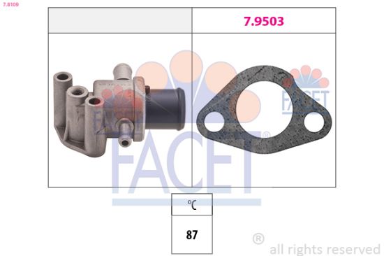 Obrázok Termostat chladenia FACET Made in Italy - OE Equivalent 78109