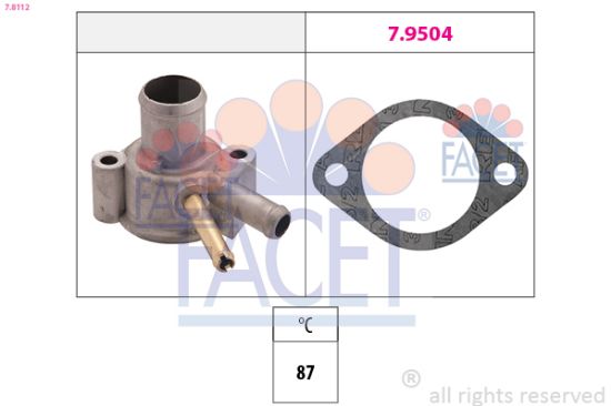 Obrázok Termostat chladenia FACET Made in Italy - OE Equivalent 78112