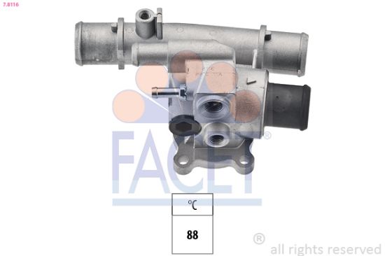 Obrázok Termostat chladenia FACET Made in Italy - OE Equivalent 78116