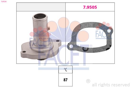 Obrázok Termostat chladenia FACET Made in Italy - OE Equivalent 78124