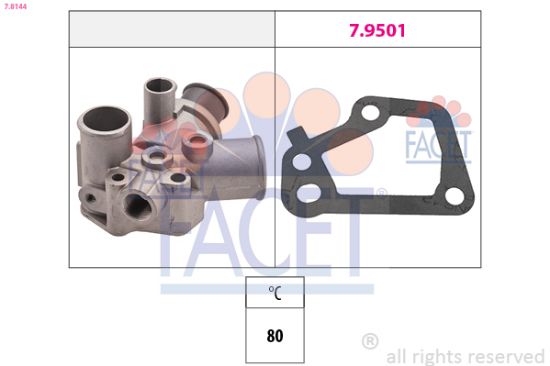 Obrázok Termostat chladenia FACET Made in Italy - OE Equivalent 78144