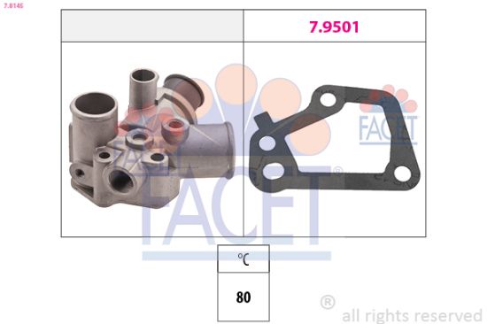 Obrázok Termostat chladenia FACET Made in Italy - OE Equivalent 78145