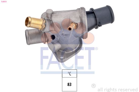 Obrázok Termostat chladenia FACET Made in Italy - OE Equivalent 78151