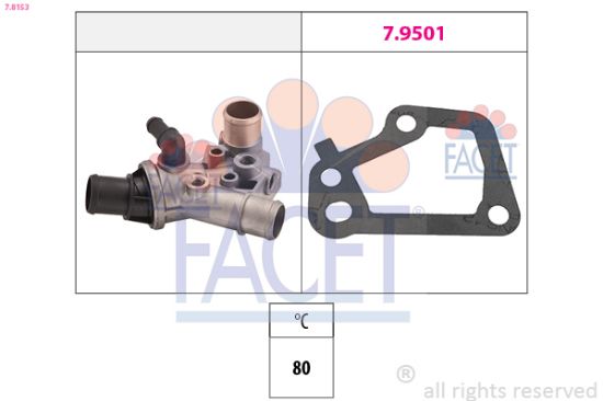 Obrázok Termostat chladenia FACET Made in Italy - OE Equivalent 78153