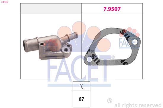 Obrázok Termostat chladenia FACET Made in Italy - OE Equivalent 78155