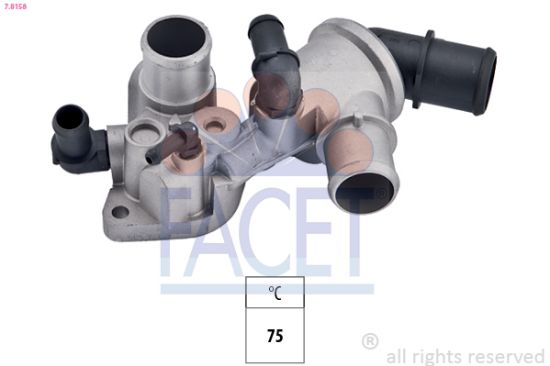 Obrázok Termostat chladenia FACET Made in Italy - OE Equivalent 78158