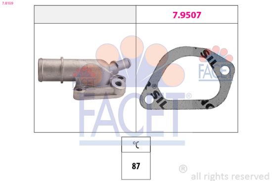 Obrázok Termostat chladenia FACET Made in Italy - OE Equivalent 78159