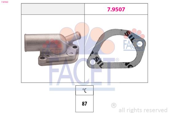 Obrázok Termostat chladenia FACET Made in Italy - OE Equivalent 78163