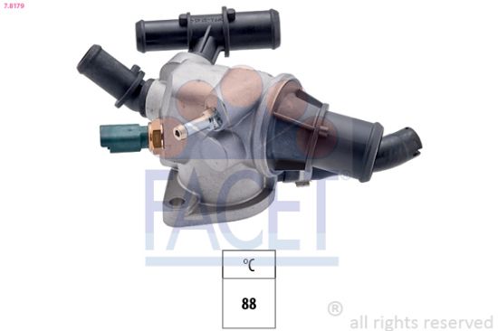 Obrázok Termostat chladenia FACET Made in Italy - OE Equivalent 78179