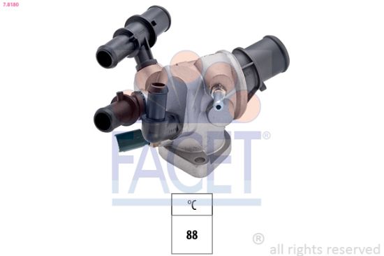 Obrázok Termostat chladenia FACET Made in Italy - OE Equivalent 78180