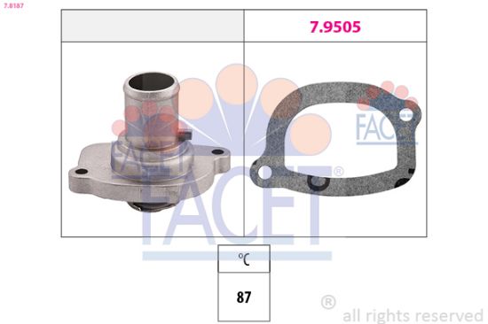 Obrázok Termostat chladenia FACET Made in Italy - OE Equivalent 78187