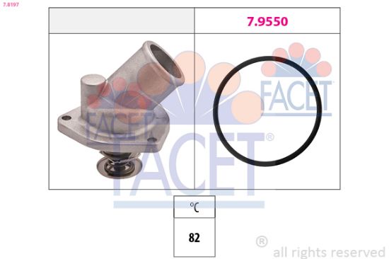 Obrázok Termostat chladenia FACET Made in Italy - OE Equivalent 78197
