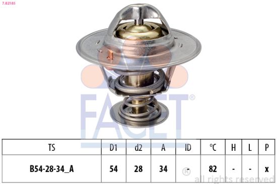 Obrázok Termostat chladenia FACET Made in Italy - OE Equivalent 78218S