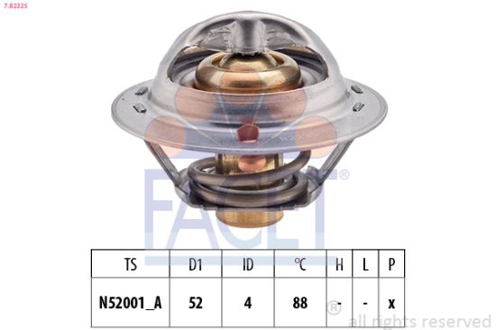 Obrázok Termostat chladenia FACET Made in Italy - OE Equivalent 78232S