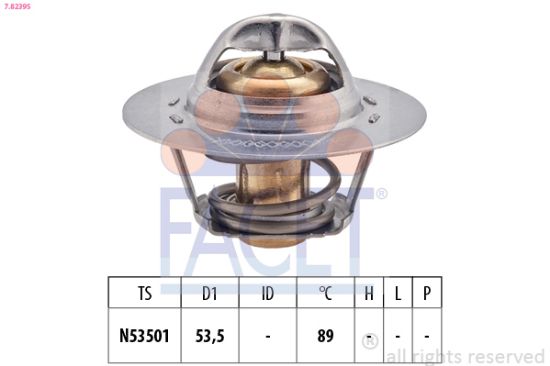 Obrázok Termostat chladenia FACET Made in Italy - OE Equivalent 78239S