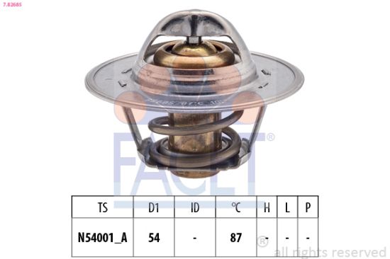 Obrázok Termostat chladenia FACET Made in Italy - OE Equivalent 78268S