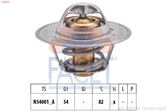 Obrázok Termostat chladenia FACET Made in Italy - OE Equivalent 78273S