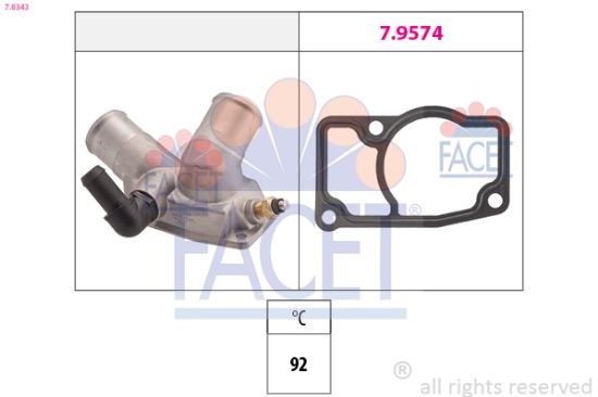 Obrázok Termostat chladenia FACET Made in Italy - OE Equivalent 78343
