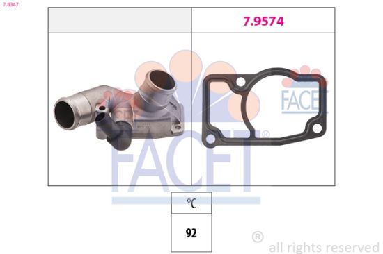 Obrázok Termostat chladenia FACET Made in Italy - OE Equivalent 78347