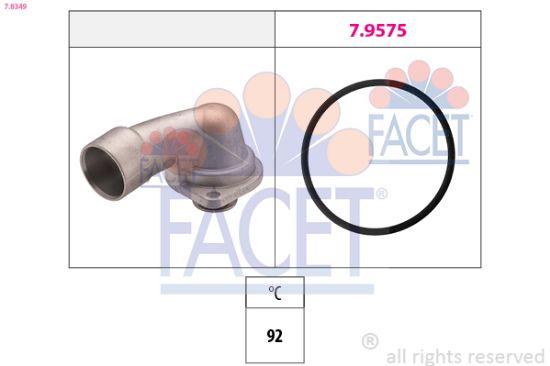 Obrázok Termostat chladenia FACET Made in Italy - OE Equivalent 78349