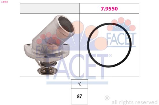 Obrázok Termostat chladenia FACET Made in Italy - OE Equivalent 78402