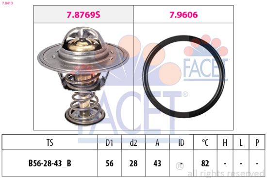 Obrázok Termostat chladenia FACET Made in Italy - OE Equivalent 78413
