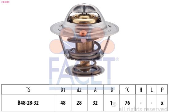 Obrázok Termostat chladenia FACET Made in Italy - OE Equivalent 78418S