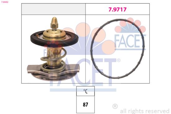 Obrázok Termostat chladenia FACET Made in Italy - OE Equivalent 78442