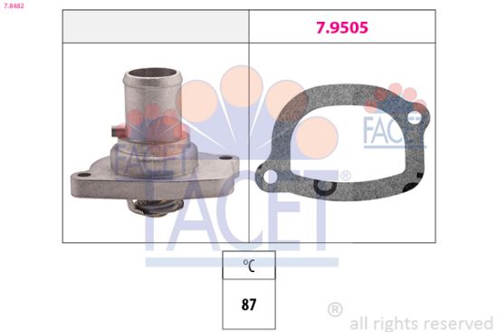 Obrázok Termostat chladenia FACET Made in Italy - OE Equivalent 78482