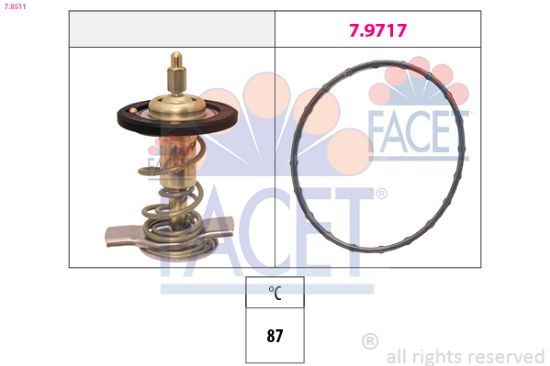 Obrázok Termostat chladenia FACET Made in Italy - OE Equivalent 78511