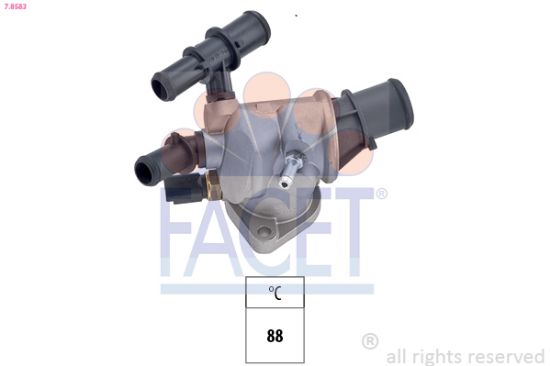 Obrázok Termostat chladenia FACET Made in Italy - OE Equivalent 78583