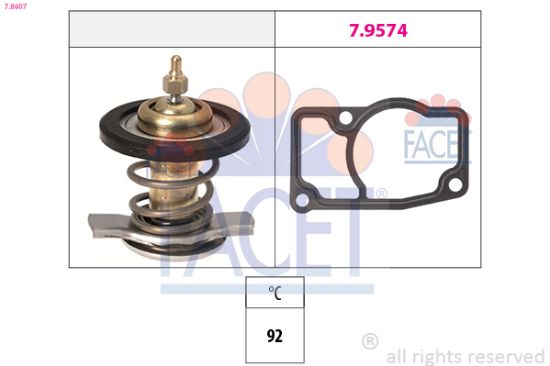 Obrázok Termostat chladenia FACET Made in Italy - OE Equivalent 78607