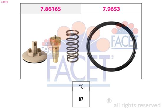 Obrázok Termostat chladenia FACET Made in Italy - OE Equivalent 78616