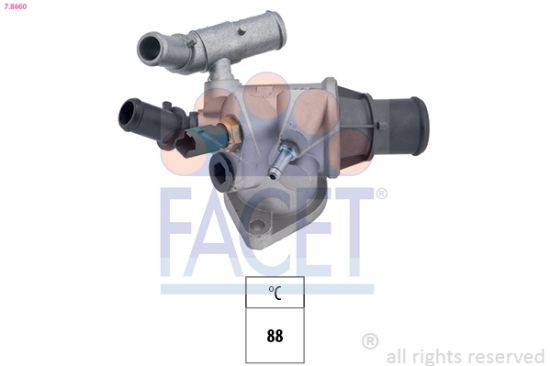 Obrázok Termostat chladenia FACET Made in Italy - OE Equivalent 78660