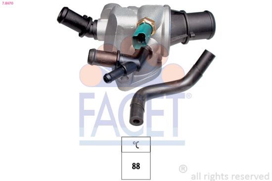 Obrázok Termostat chladenia FACET Made in Italy - OE Equivalent 78670
