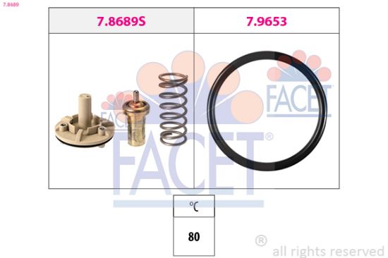 Obrázok Termostat chladenia FACET Made in Italy - OE Equivalent 78689