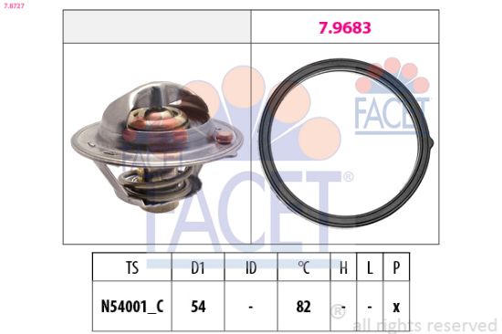 Obrázok Termostat chladenia FACET Made in Italy - OE Equivalent 78727