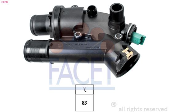 Obrázok Termostat chladenia FACET Made in Italy - OE Equivalent 78747
