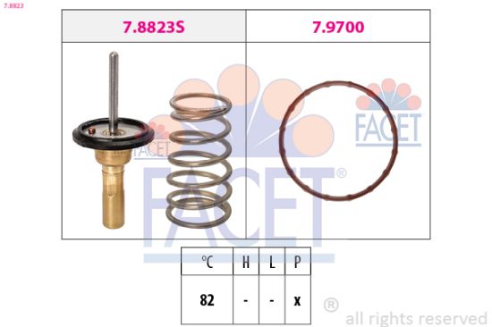 Obrázok Termostat chladenia FACET Made in Italy - OE Equivalent 78823
