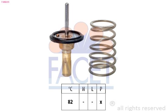 Obrázok Termostat chladenia FACET Made in Italy - OE Equivalent 78823S