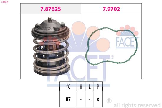Obrázok Termostat chladenia FACET Made in Italy - OE Equivalent 78827
