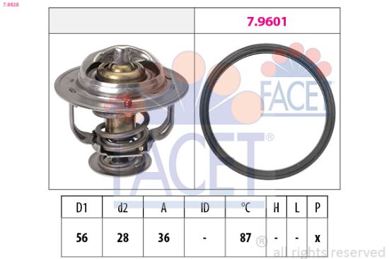 Obrázok Termostat chladenia FACET Made in Italy - OE Equivalent 78828