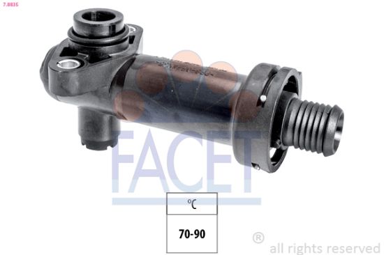 Obrázok Termostat, chladenia-spätné vedenie odsávania FACET Made in Italy - OE Equivalent 78835