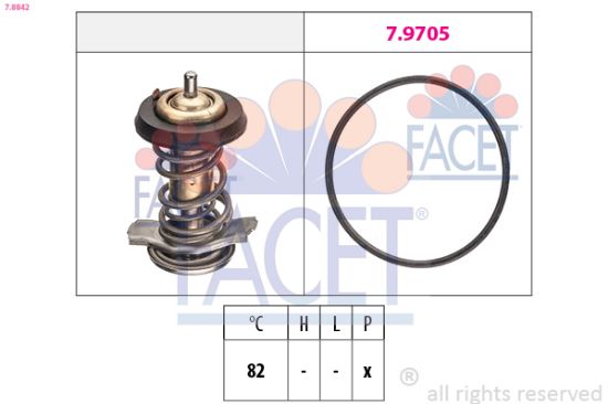 Obrázok Termostat chladenia FACET Made in Italy - OE Equivalent 78842