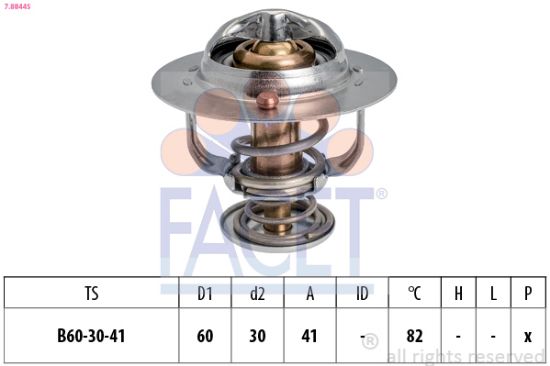 Obrázok Termostat chladenia FACET Made in Italy - OE Equivalent 78844S