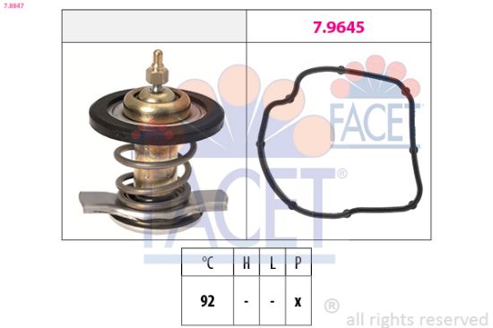 Obrázok Termostat chladenia FACET Made in Italy - OE Equivalent 78847