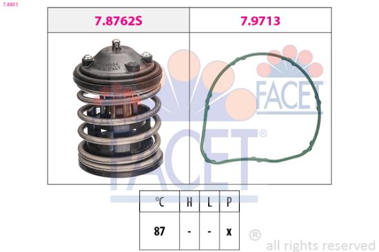 Obrázok Termostat chladenia FACET Made in Italy - OE Equivalent 78851