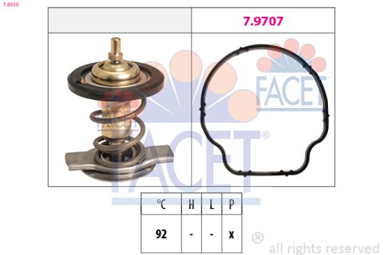 Obrázok Termostat chladenia FACET Made in Italy - OE Equivalent 78929