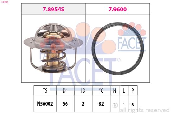 Obrázok Termostat chladenia FACET Made in Italy - OE Equivalent 78954