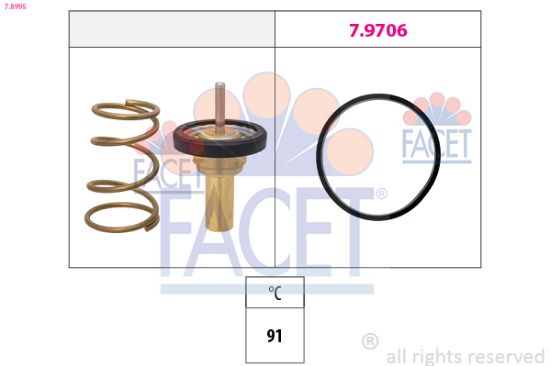 Obrázok Termostat chladenia FACET Made in Italy - OE Equivalent 78995
